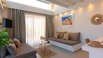 Villa, Balkon, eingeschrÀnkter Meerblick | Wohnbereich