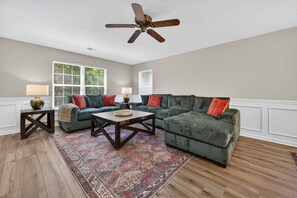 Living area - Coastal Fairway Retreat  Ground Floor Pool Golf Views (Pawleys Island)
