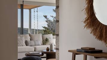 Luxury Villa, Private Pool, Sea View | Living area