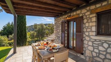 Panoramic Villa, Private Pool, Sea View (MELIA) | Terrace/patio