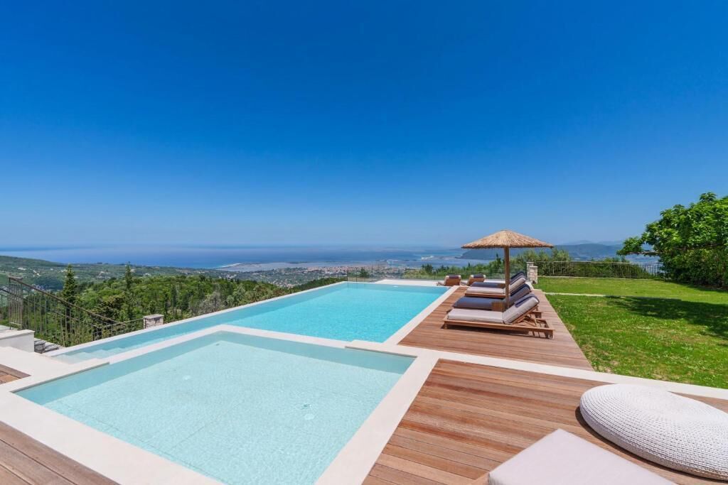 Luksusvilla, privat basseng, sjøutsikt | Basseng