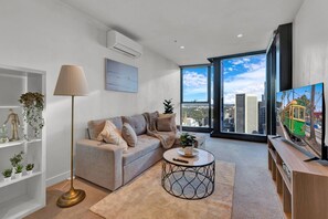 Living area - Lvl 42 City Views | 2B1B | Central CBD Location (Melbourne)
