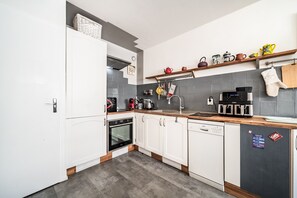 Private kitchen - Central apartment in Thonon, close to thermal baths (Thonon-les-Bains)