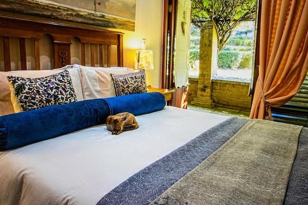 Luxury Double Room, Patio, Garden View | In-room safe, iron/ironing board, WiFi (free)