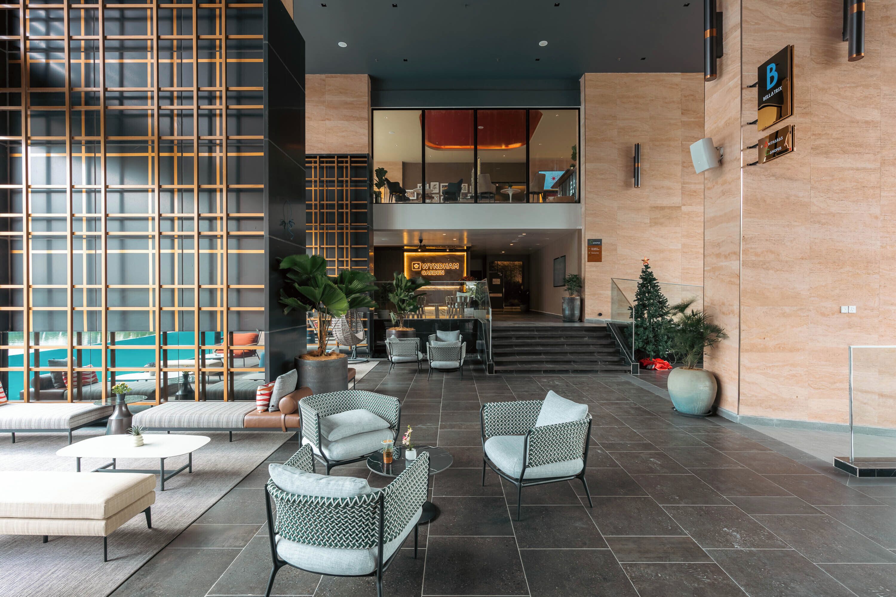 Sitteområde i lobbyen