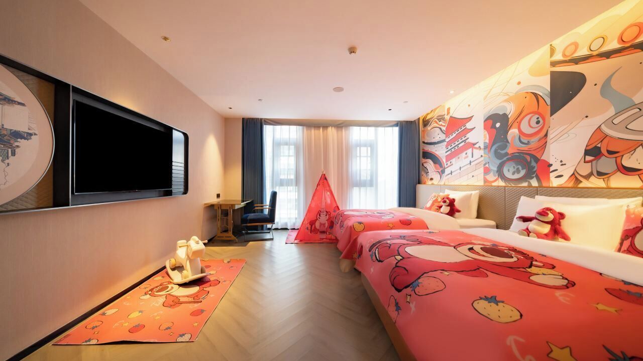 Familien-Dreibettzimmer, Stadtblick