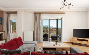Deluxe Apartment, Balcony, Sea View | Living area - Aphrodite's Residences Nafpaktos (Nafpaktos)