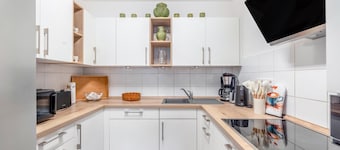 Apartment 'Ferienwohnung Elbufer 3a' with Mountain View, Private Terrace and Wi-Fi