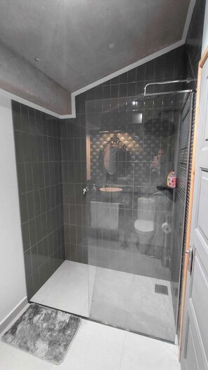 Secadora de cabello, jabón, papel de baño 
