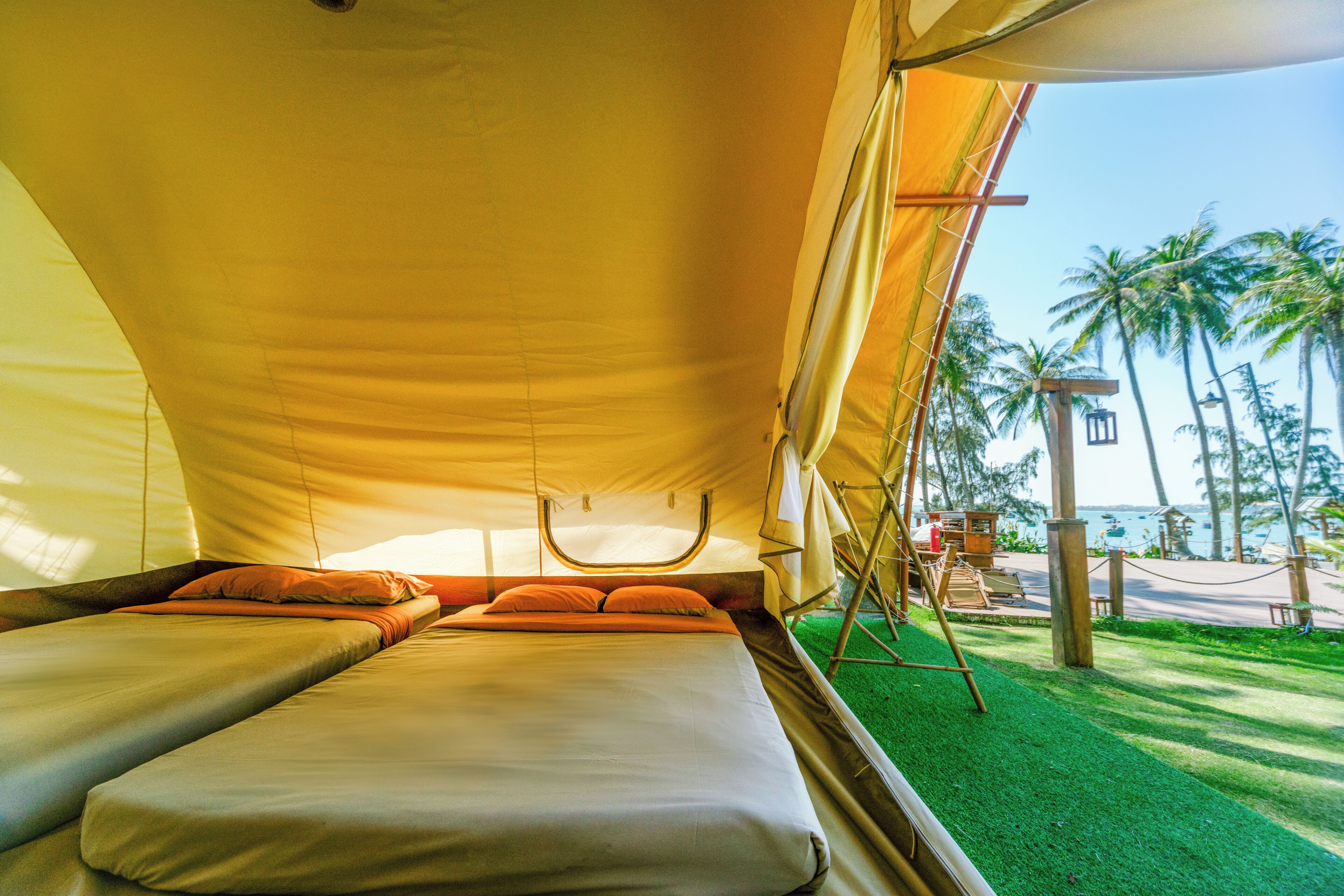 Premier-telt - havudsigt