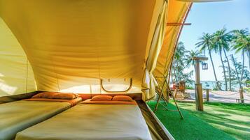 Premier Tent, Ocean View | Premium bedding, memory foam beds, individually furnished, desk