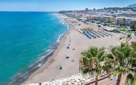 Beach. Andalusian Villa with Heated Pool and Space for 11 Guests