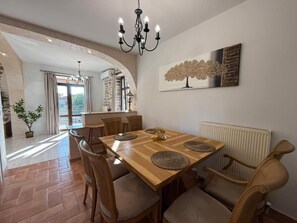 Apartment, 1 Bedroom, Smoking, Balcony | Dining room - White Stone Apartments With Balcony (Sithonia)