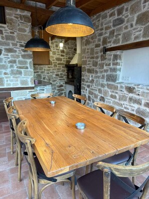 Apartment, 1 Bedroom, Smoking, Balcony | Dining - White Stone Apartments With Balcony (Sithonia)