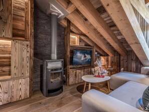 Living area - Duplex Ski in/out 5 pers, 2 bed, 3 bath, Balcony, WIFI - Courchevel 1650 (Courchevel 1650)