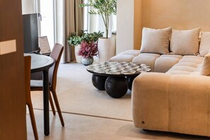 Living area - Coastal Luxury Apartment | Ionian Beach & Parking by PikHost (Dhërmi)