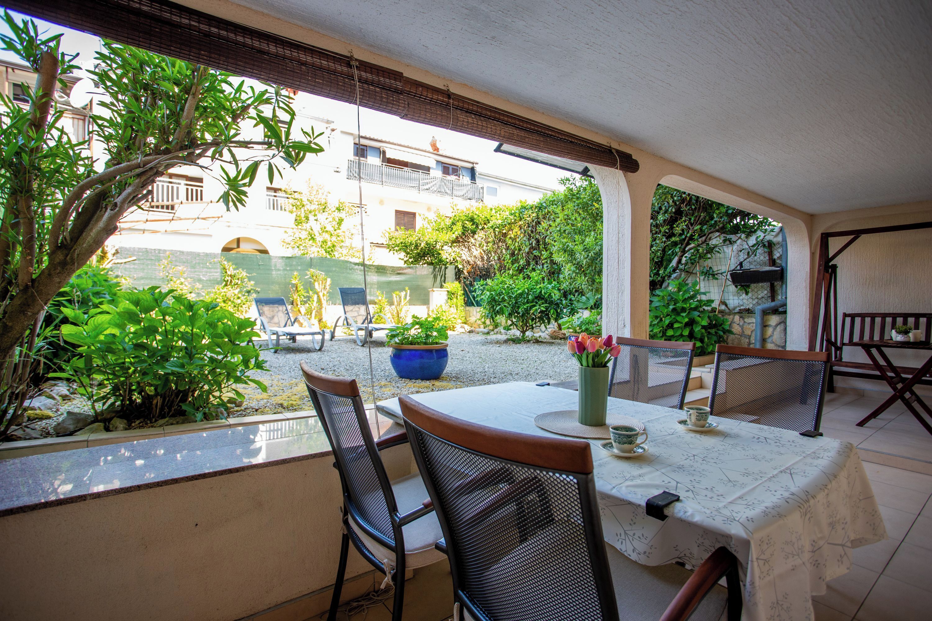 Căn hộ Tiêu chuẩn, 1 phòng ngủ, máy điều hòa (Comfort Apartment 8 Vrsar) | Khu ẩm thực ngoài trời
