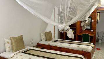 غرفة مريحة مزدوجة أو بسريرين منفصلين