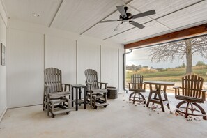 Interior - Steps From the Water! Grand Lake Getaway w/ Patio (Afton)