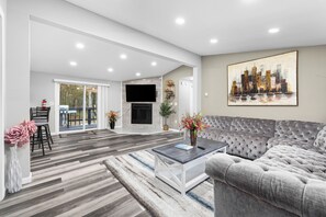 Living area - Private Pocono Retreat on 2+ Acres
Hot Tub• Game Room• Sleeps Groups Comfortably (Tobyhanna)