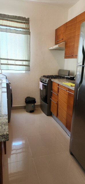 Private kitchen - Enjoyable 2-bedroom apartment with AC in beautiful Punta Cana. (Punta Cana)
