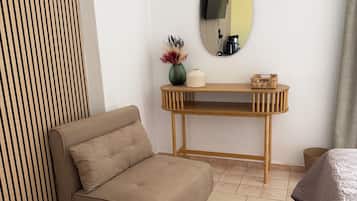 Tweepersoonskamer, balkon, uitzicht op bergen