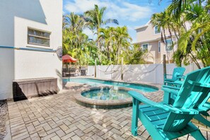 Pool - Beach Baby/ 4 Min Walk to The Bean Point Beach/Private Heated Pool/HotTub (Anna Maria)