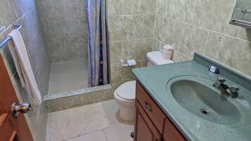 Towels, soap, toilet paper
