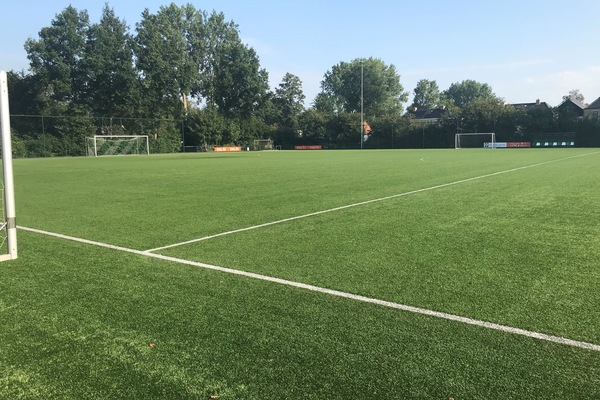 Kick off a fun game on the spacious football field.