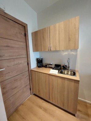 Standard Double or Twin Room, Balcony, Sea View | Private kitchen - Chavalon Apartments (Kalyves)