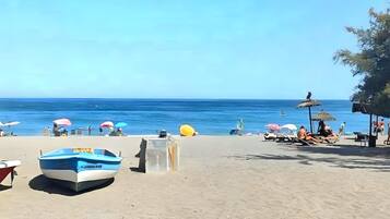 En la playa