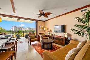 Villa, Multiple Beds, Lanai, Ocean View (Hale Alani) | Living area - Hale Alani Resort-style Stay (Kapolei)