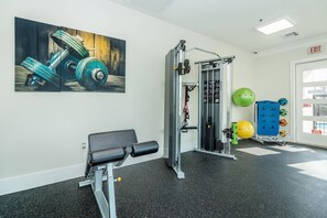 Condo, 1 quarto, acessível | Sala de fitness