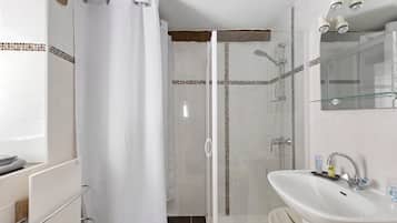 Shower, hair dryer