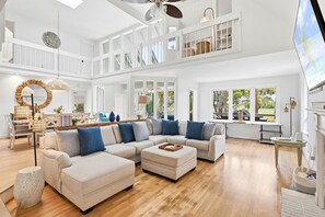 Living area - Seabrook Exclusives | 2413 High Hammock (Seabrook Island)
