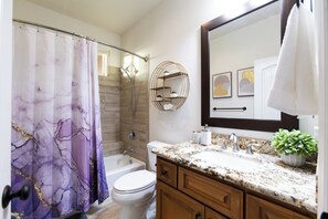 Bathroom - Group Getaway with Hot Tub, Fire Pit & 3 King Beds Near LEGOLAND (Vista)