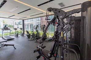 Fitness facility - 1BR first floor, pool, gym, and artificial beach (Punta Cana)