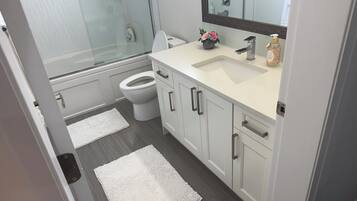 Towels, soap, toilet paper