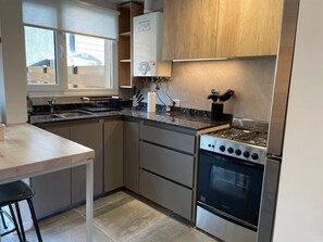 Private kitchen - Design + 3 Workspaces + Starlink | 2 Bedrooms, 2 Bathrooms (San Carlos de Bariloche)