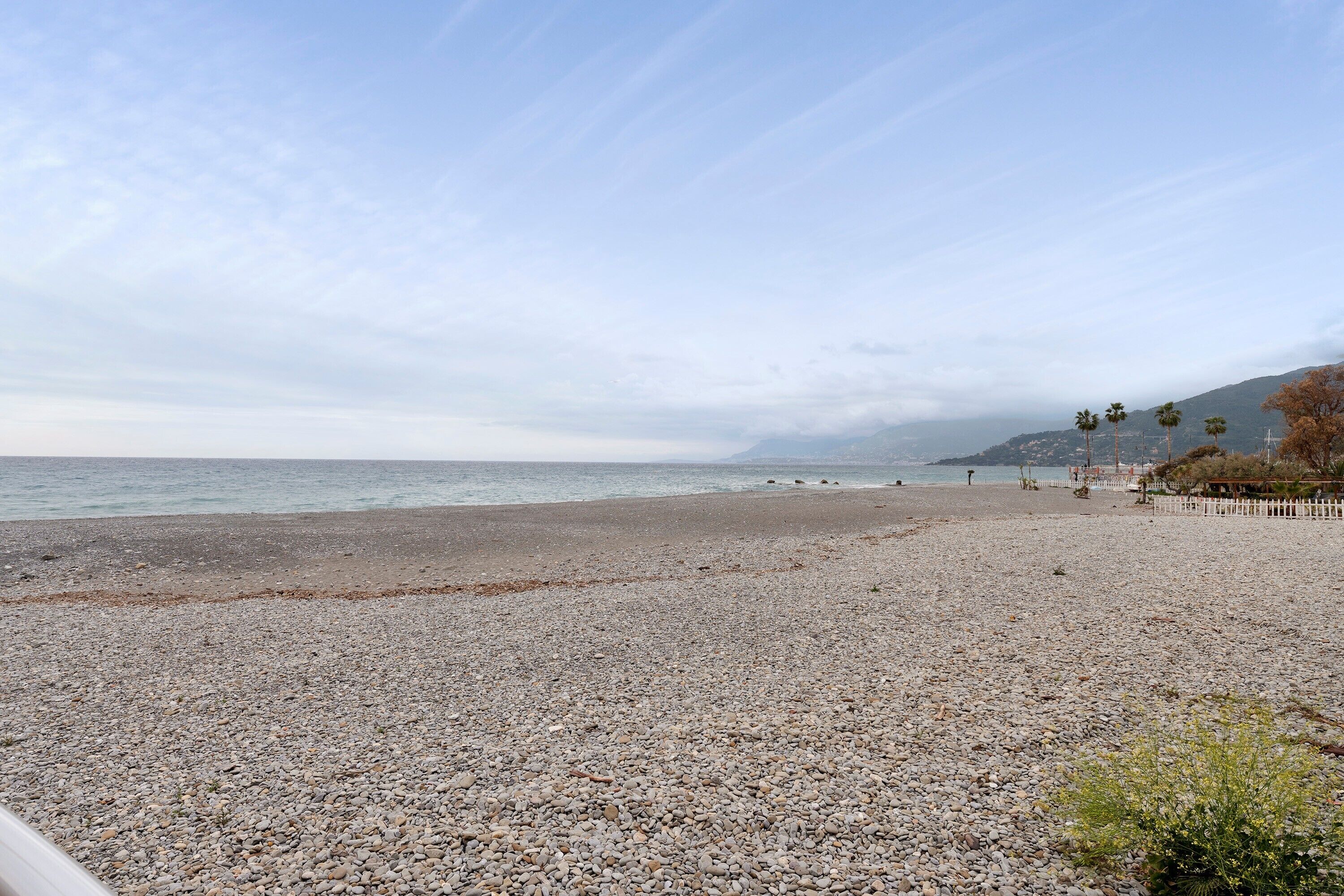 Vlak bij het strand