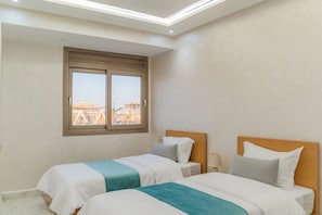 Apartamento familiar, vistas a la ciudad | Wifi gratis y ropa de cama
