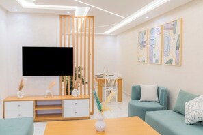 Family Apartment, City View | Living area - lagoon house dakhla (Dakhla)