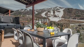 Outdoor dining - Stunning Slope Views + Hot Tub | Allegro Peak (Steamboat Springs)