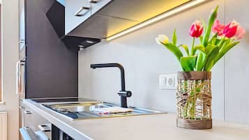 Kühlschrank, Ofen, Geschirrspüler, Kochgeschirr/Geschirr/Besteck