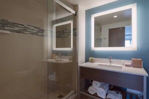 Hair dryer, towels