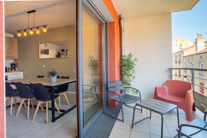 Outdoor dining - Cosy Green Bellevue - Avec balcon (Saint Etienne)
