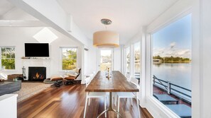 Dining - Waterfront A-Frame Retreat in Southampton with Rooftop Deck, Panoramic... (Southampton)