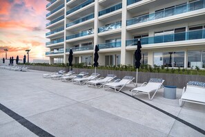 Terrace/patio - Stunning Beach Front Encantame Verano 605 (Puerto Peñasco)
