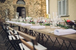 Espace banquet en plein air