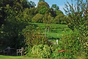 Property grounds - Bed and Breakfast 'Chambre - L'école' with Shared Terrace, Shared Garden and Wi-Fi (Courtonne-la-Meurdrac)